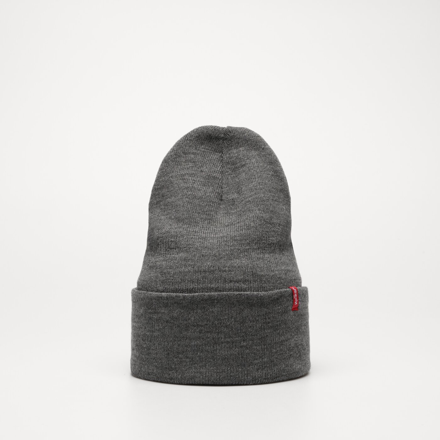 Damska czapka zimowa LEVI'S CZAPKA SLOUCHY RED TAB BEANIE 77138-0888 kolor szary