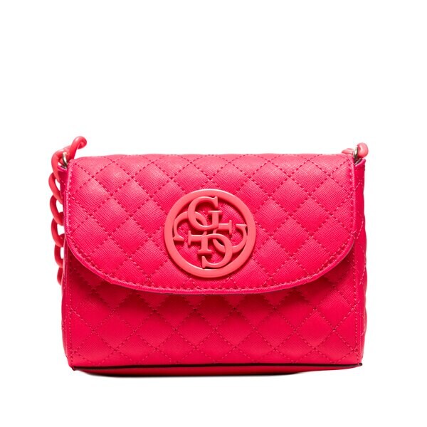 Damska torebka GUESS TOREBKA G LUX MINI CROSSBODY FLAP hwvh6623780hib kolor różowy