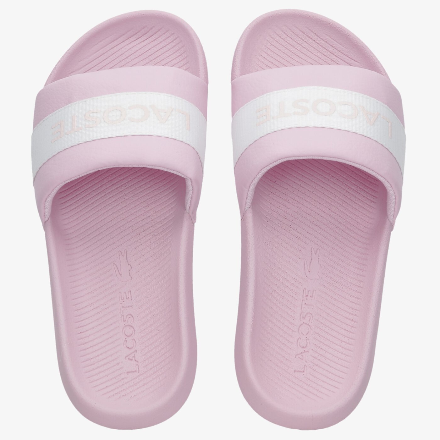 Damskie klapki LACOSTE CROCO SLIDE 0722 1 CFA 743cfa0005208 kolor różowy