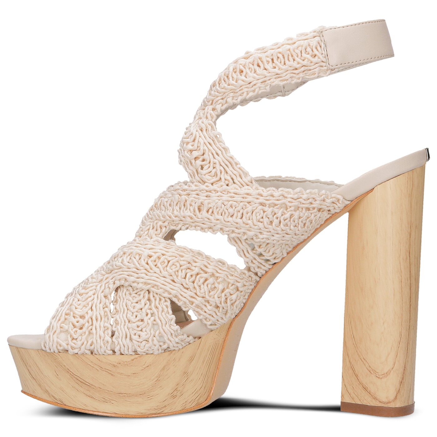 Damskie sandały GUESS MILANA SANDAL FABRIC flmln2fab03milk kolor beżowy