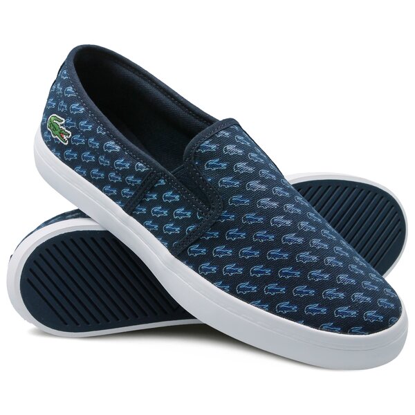 Damskie trampki LACOSTE GAZON 118 1 735caw0007nv1 kolor granatowy