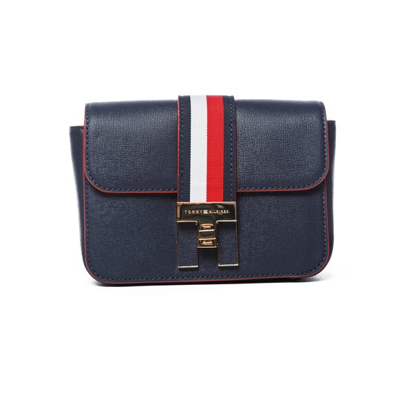 Damska torebka TOMMY HILFIGER TOREBKA HERITAGE MINI XOVER aw0aw05650413 kolor granatowy