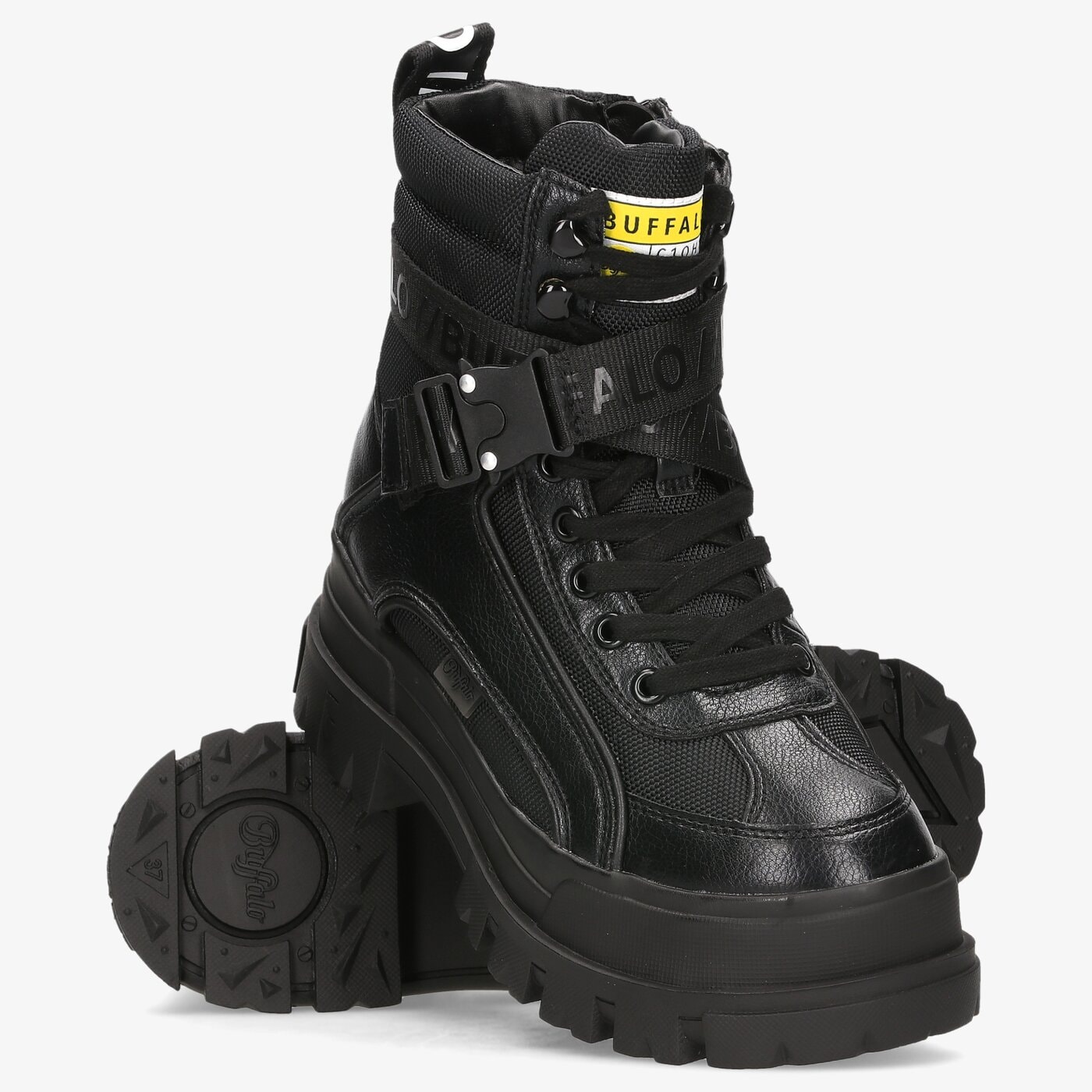 Damskie buty outdoor (trekkingowe) BUFFALO ASPHA COM1 1622077 kolor czarny