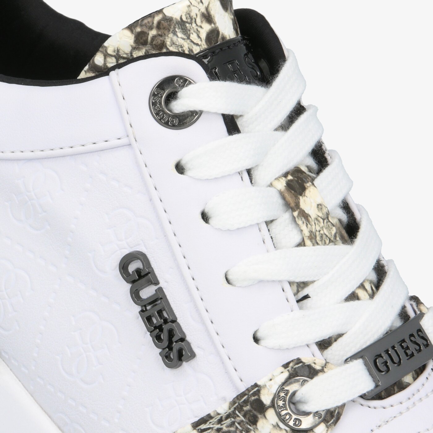 Damskie sneakersy (buty) GUESS TALLYN fl5tlyfal12whibl kolor biały