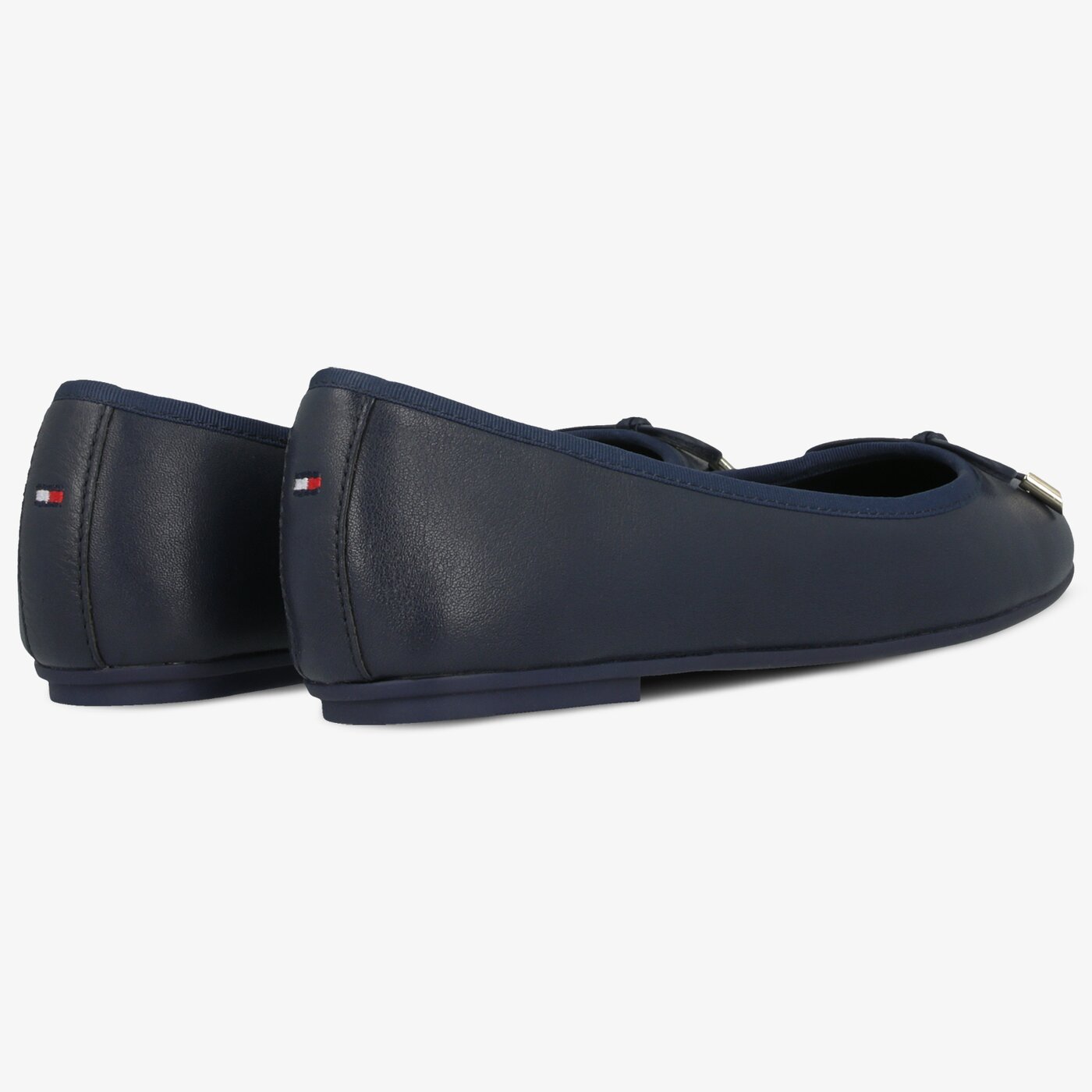 Damskie baleriny (buty) TOMMY HILFIGER ELEVATED TH HARDWARE BALLERINA fw0fw04594db9 kolor granatowy