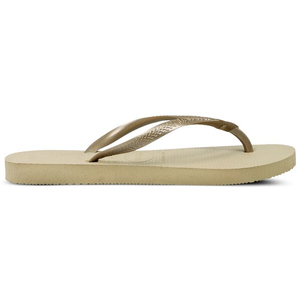 Damskie klapki HAVAIANAS SLIM CRYSTAL GLAMOUR SW 41195172719 kolor beżowy