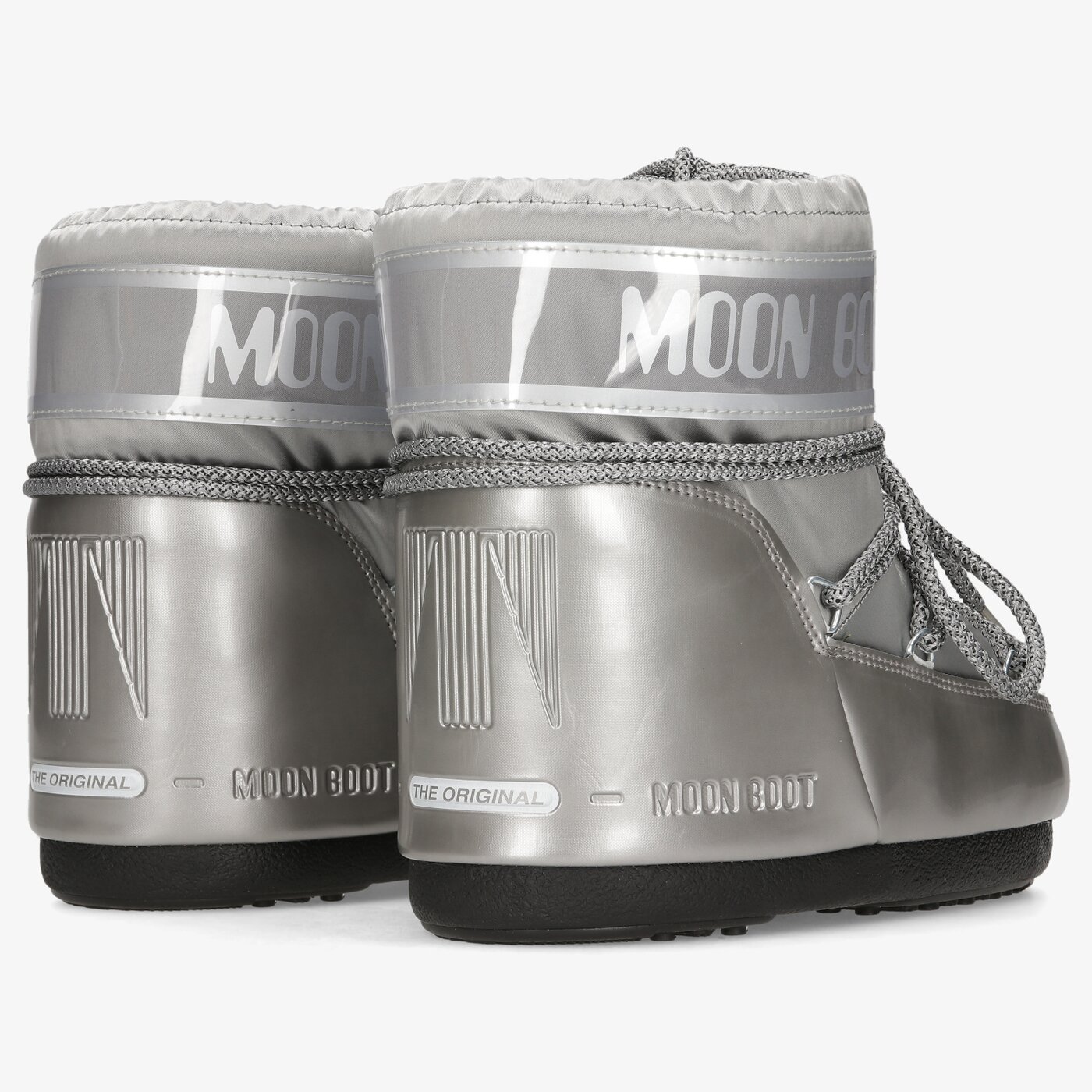 Damskie śniegowce MOON BOOT ICON LOW GLANCE #14093500002# kolor srebrny