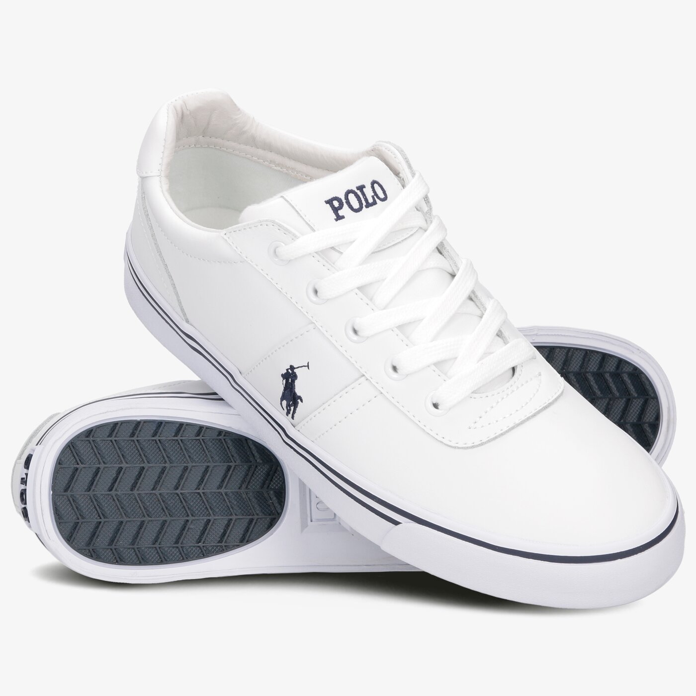 Męskie trampki POLO RL HANFORD WHITE LEATHER 816168180110 kolor biały