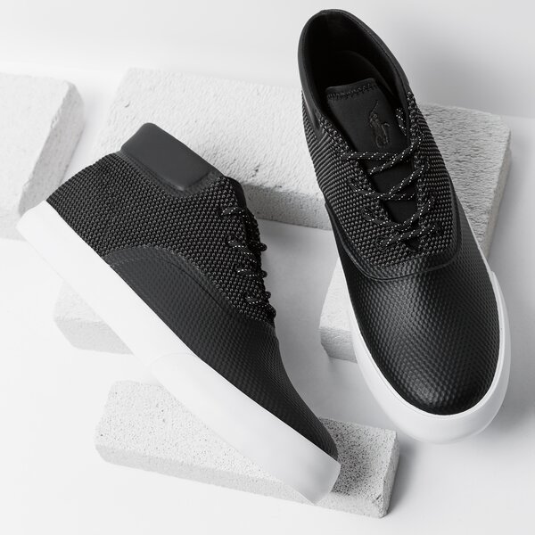Męskie trampki POLO RL VADIK NE SNEAKERS VULC  816678120001 kolor czarny