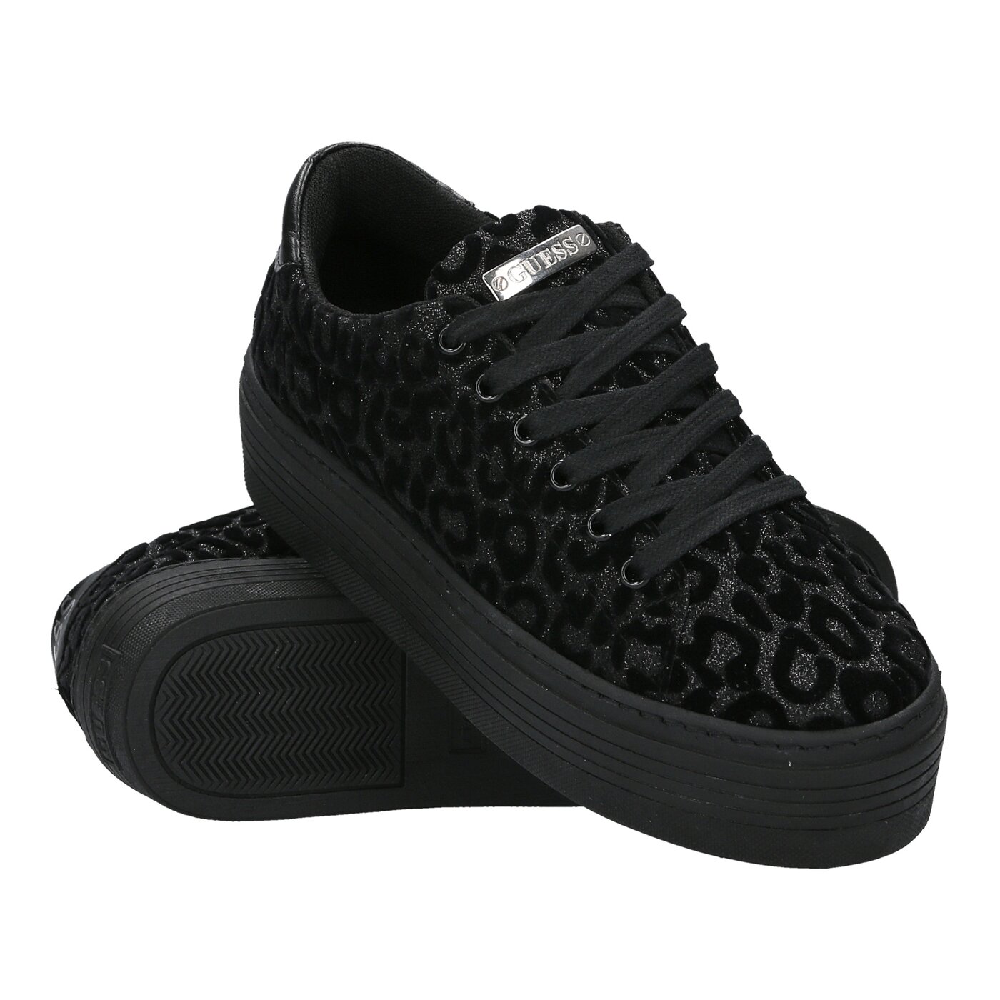 Damskie sneakersy (buty) GUESS BERNIE flbrn4fap12blk kolor czarny