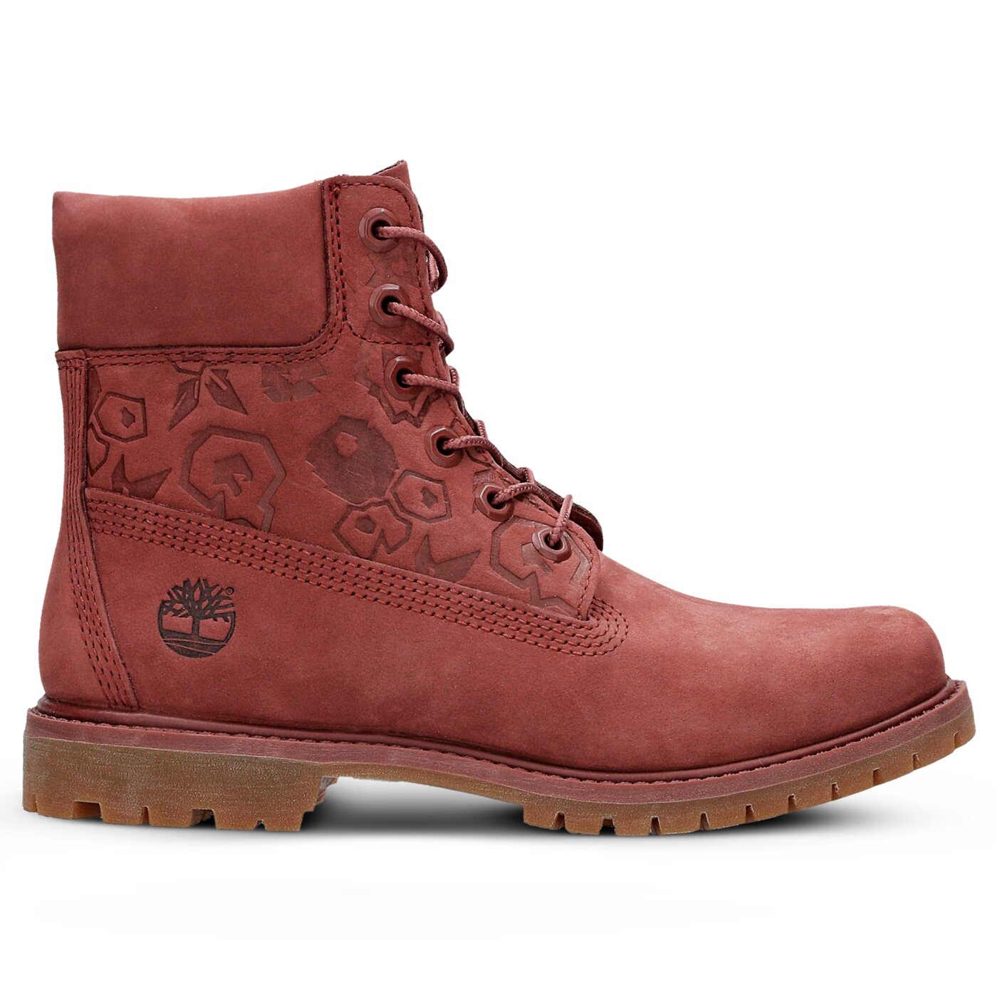 Damskie trapery TIMBERLAND PREMIUM 6 INCH BOOT - W  a1k3o kolor bordowy