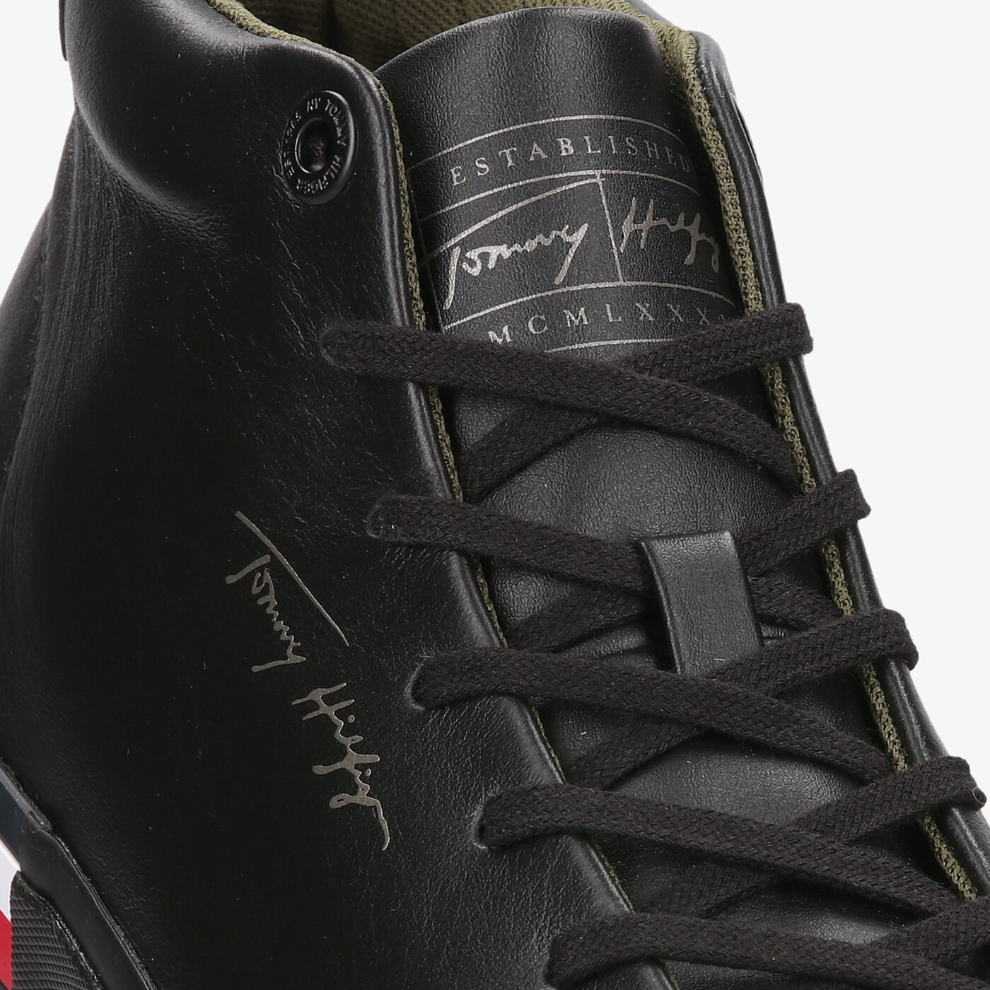 Męskie trampki TOMMY HILFIGER BJORN 7A HIGH fm0fm03740bds kolor czarny