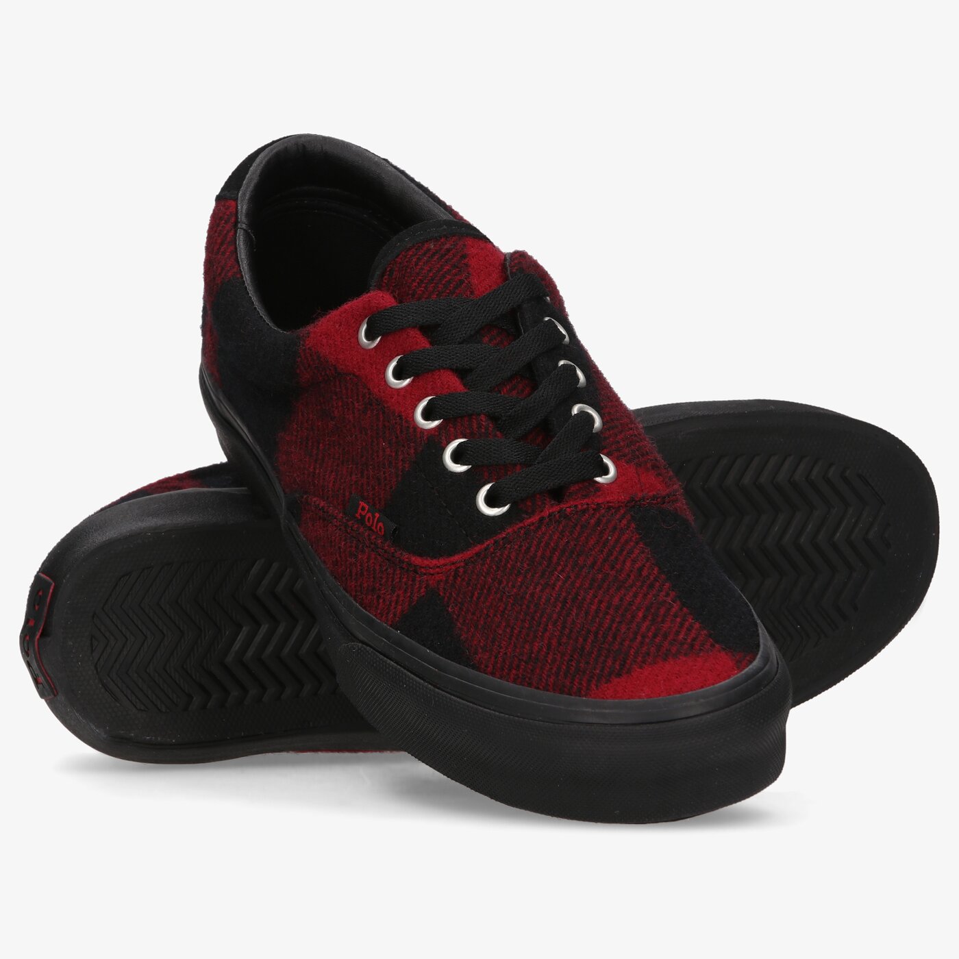 Męskie trampki POLO RL KEATON TAB SNEAKERS LOW TOP LACE  816845029002 kolor czerwony