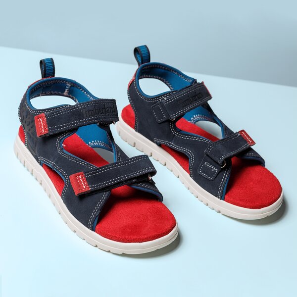 Dziecięce sandały / klapki TIMBERLAND PIERMONT H&L SANDAL a1lof kolor granatowy