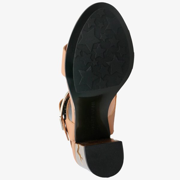 Damskie sandały TOMMY HILFIGER FEMININE HEEL OVERSIZED BUCKLE fw0fw02578297 kolor beżowy