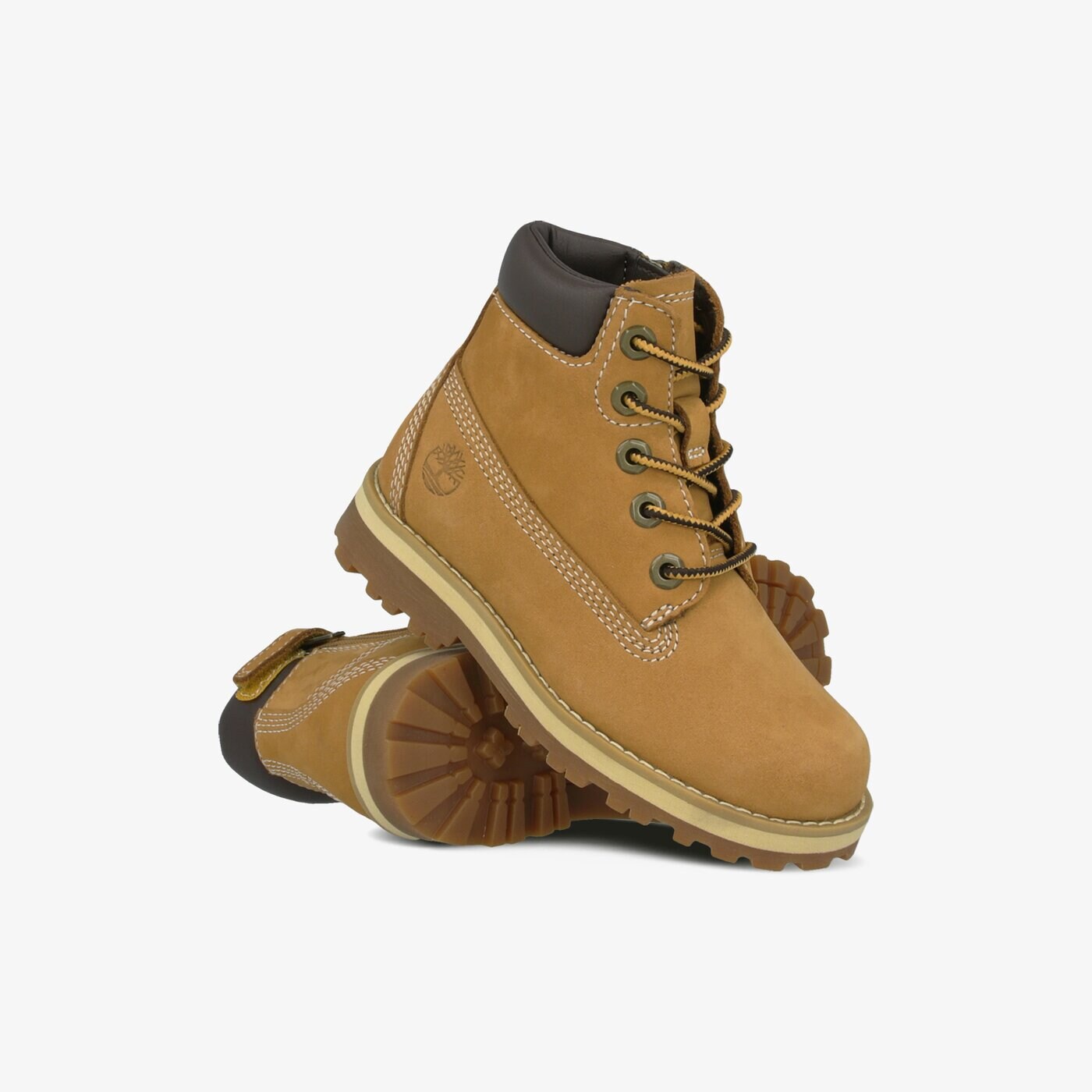 Dziecięce trapery TIMBERLAND COURMA KID TRADITIONAL6IN tb0a28vm2311 kolor żółty