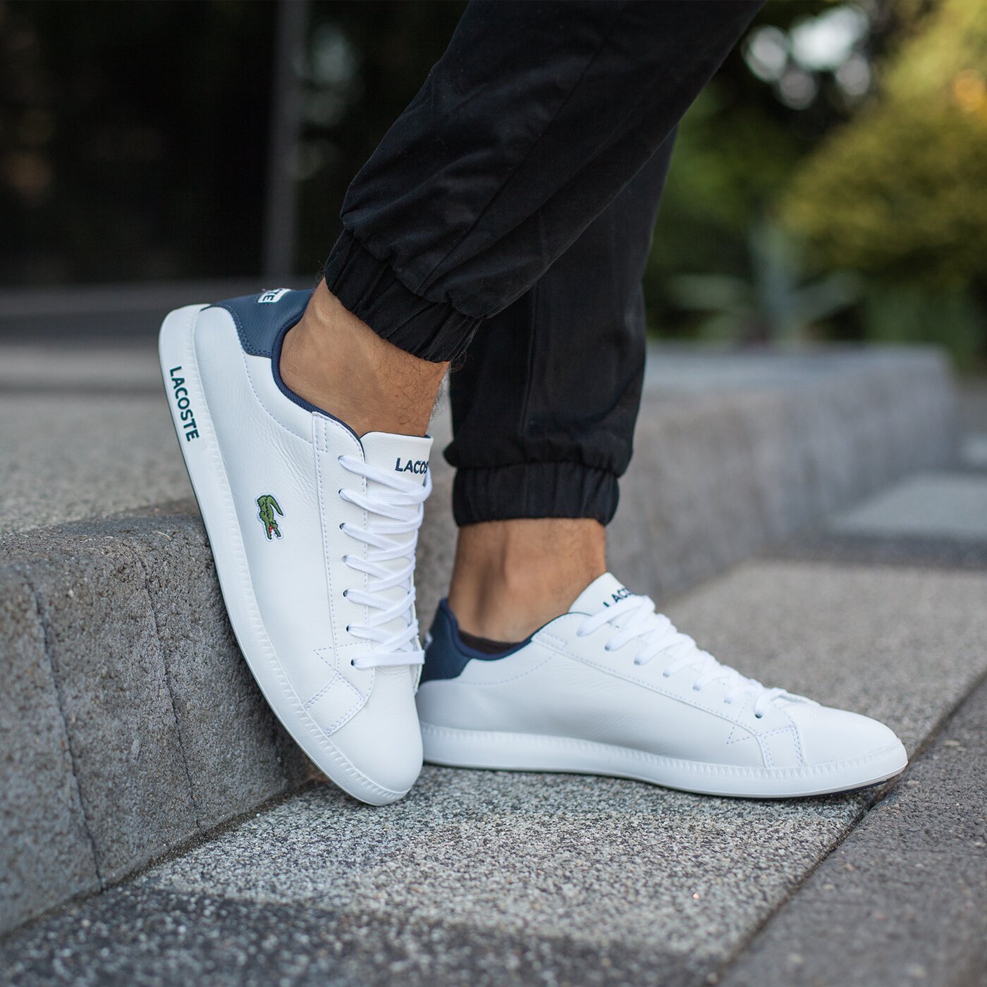 Męskie sneakersy (buty) LACOSTE GRADUATE LCR3 731spm0096x96 kolor biały