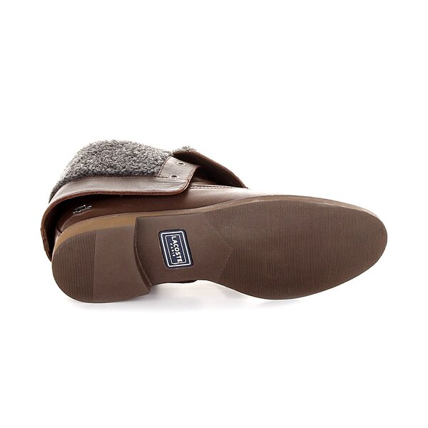 Damskie botki / sztyblety LACOSTE SERENAC 724clw0032176 kolor brązowy