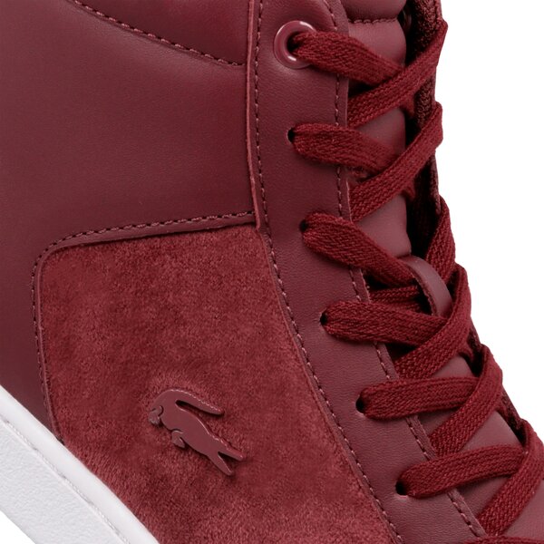 Damskie sneakersy (buty) LACOSTE CARNABY EVO MID 318 1 736spw00172h2 kolor bordowy