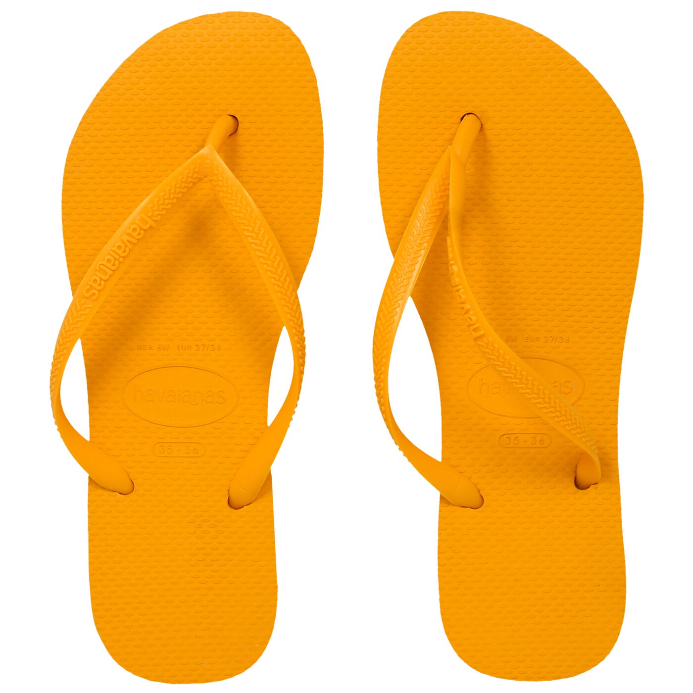 Damskie klapki HAVAIANAS SLIM 40000301652 kolor żółty