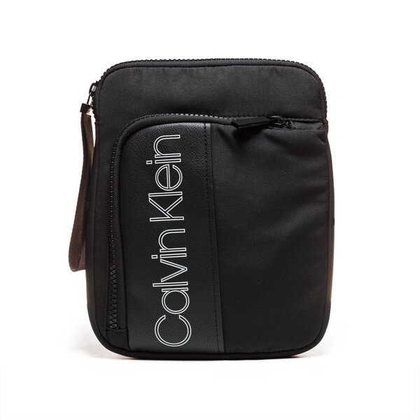 CALVIN KLEIN TORBA DOUBLE LOGO FLAT CROSSOVER k50k503900001 kolor czarny