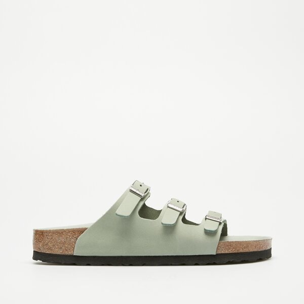 Damskie klapki BIRKENSTOCK FLORIDA LENB PURE SAGE HEX 1029450 kolor szary