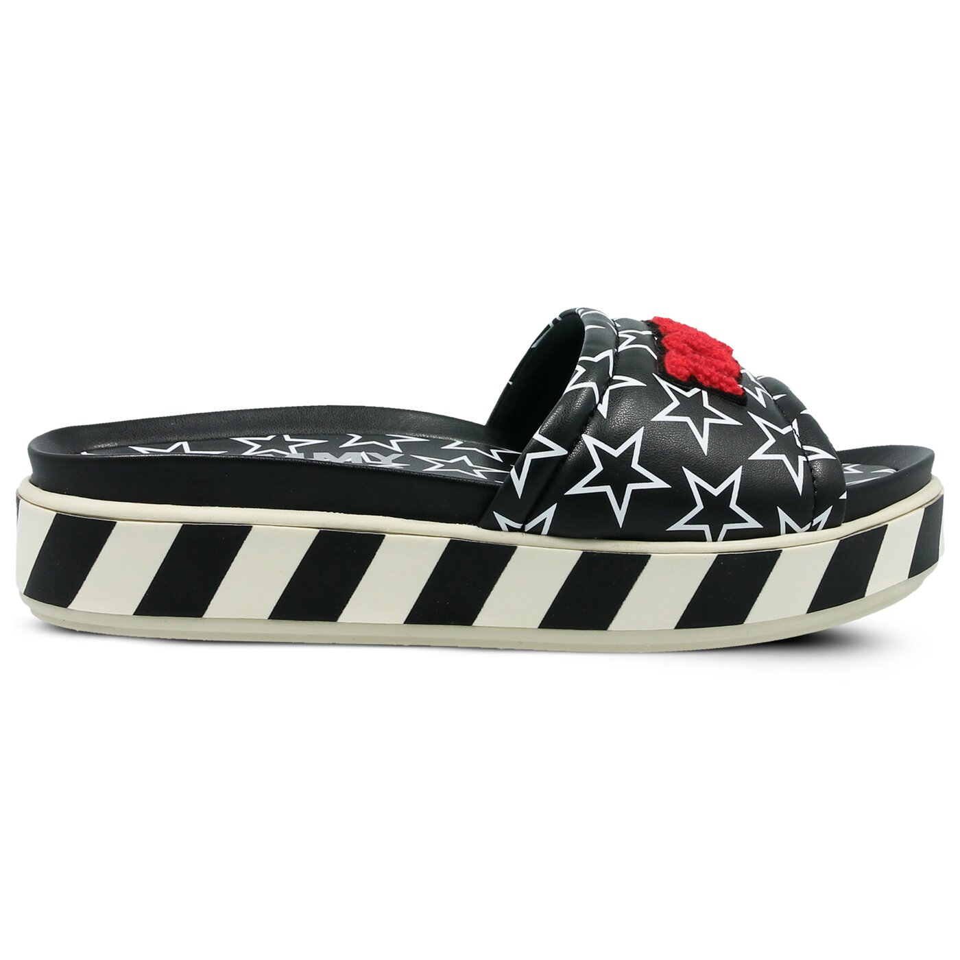 Damskie klapki TOMMY HILFIGER CORP. TOMMY JEANS SLIDE FLATFORM en0en00107990 kolor czarny