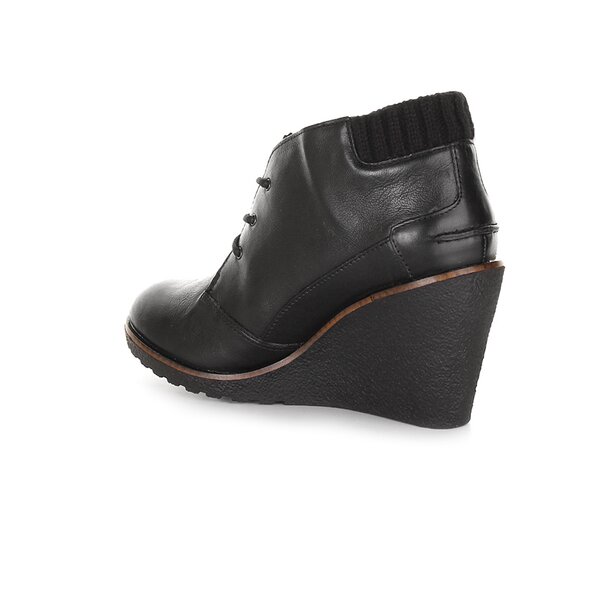 Damskie buty za kostkę LACOSTE LEREN 2 724srw3342024 kolor czarny