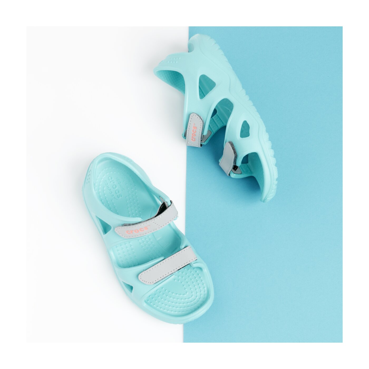 Dziecięce sandały / klapki CROCS SWIFTWATER RIVER SANDAL K 20498840mi kolor niebieski