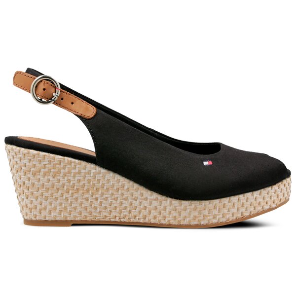 Damskie sandały TOMMY HILFIGER ELBA 39D2 ICONIC ELBA BASIC SLING BACK fw0fw04081990 kolor czarny
