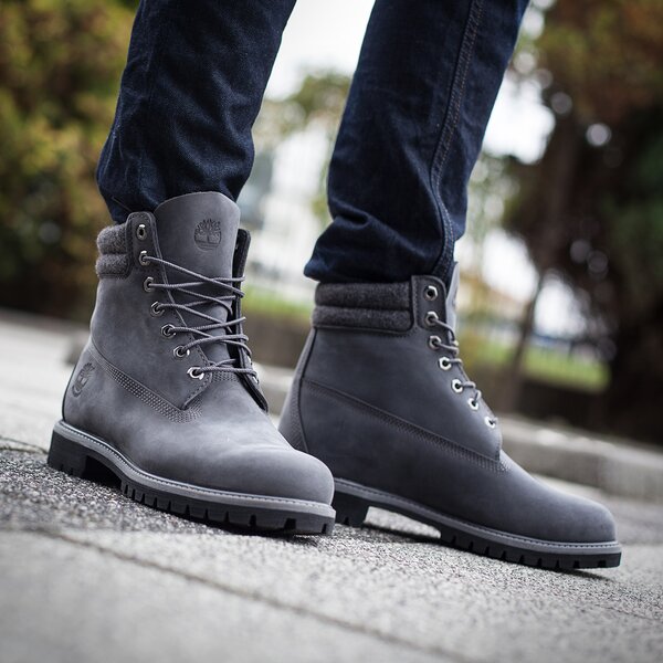 TIMBERLAND IN DOUBLE COLLAR BOOT kolor szary (A159M) Mężczyzna