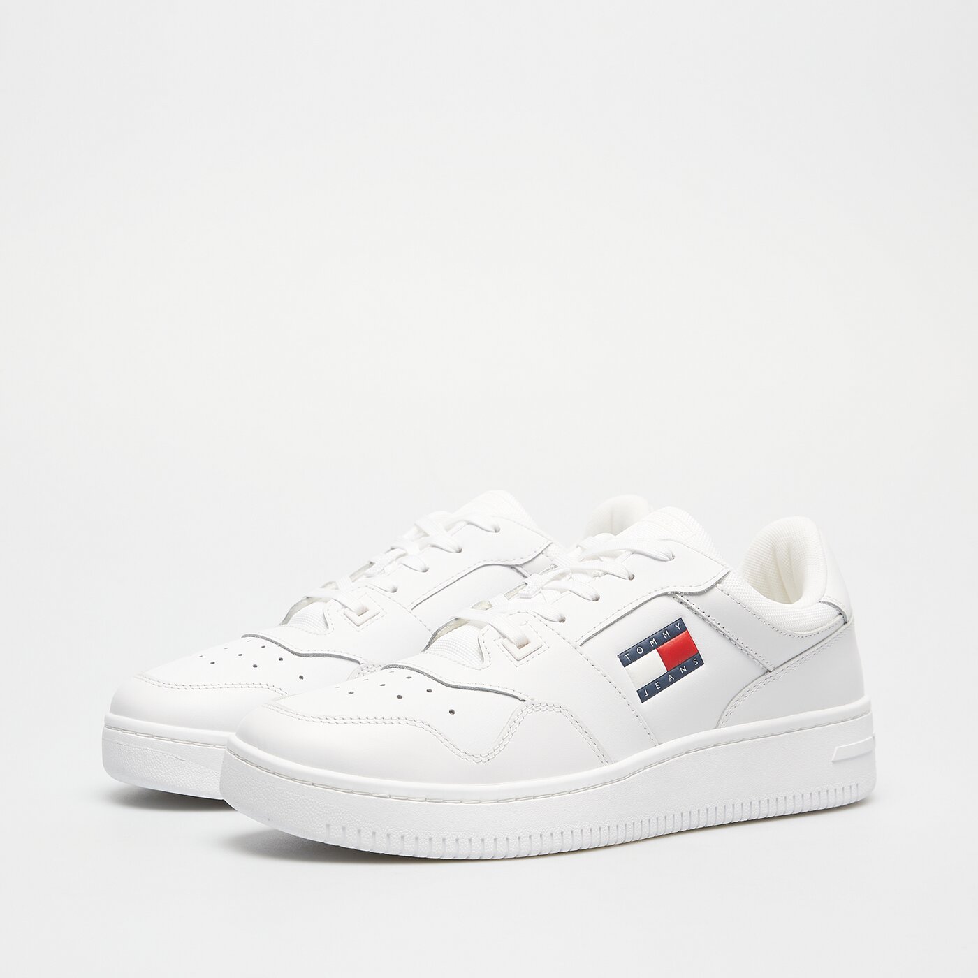 Męskie sneakersy (buty) TOMMY HILFIGER TJM RETRO BASKET ESS em0em01395ybr kolor biały