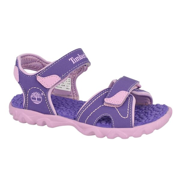 Dziecięce sandały / klapki TIMBERLAND SPLASHTOWN 2 STRAP SANDAL 7771r kolor fioletowy