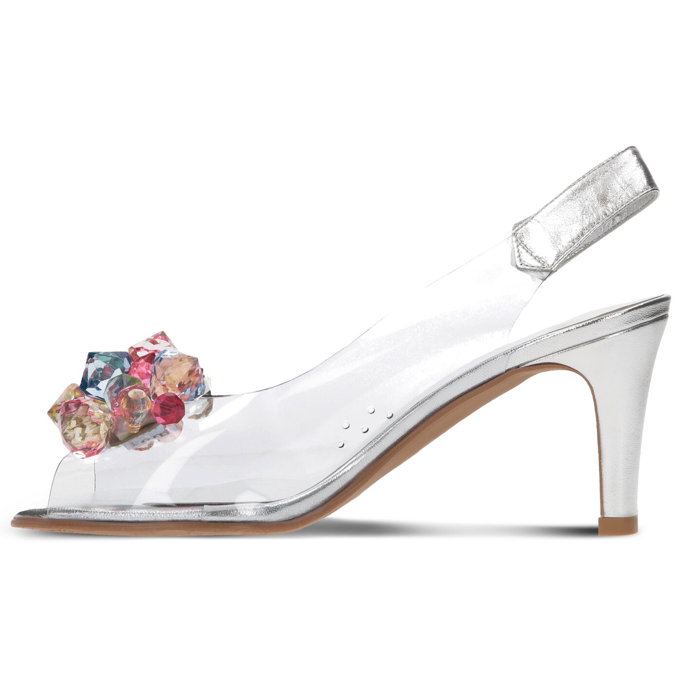 Damskie sandały SYMBIOSIS ARIA SANDALS  sywc1190011 kolor srebrny