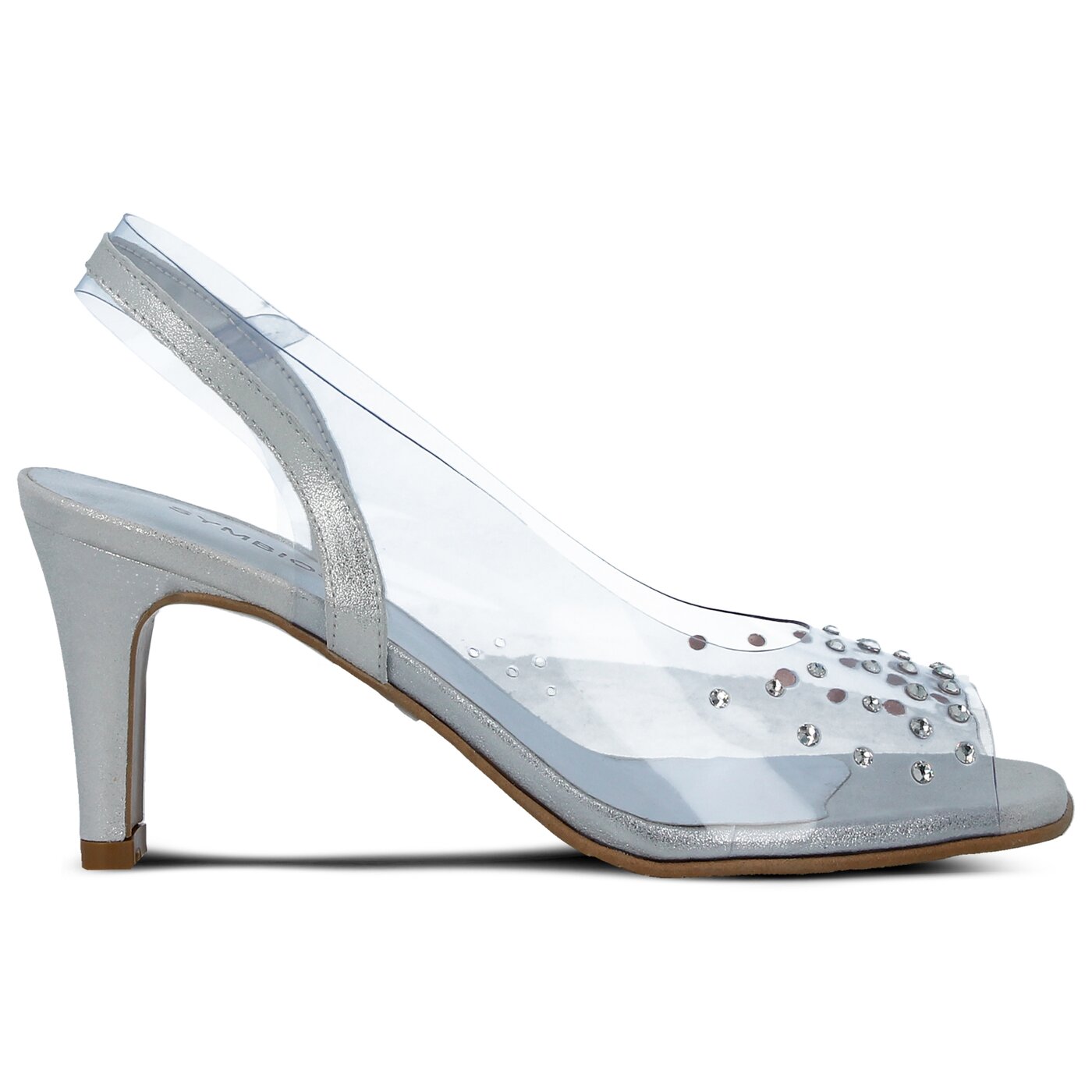 Damskie sandały SYMBIOSIS VICKY SANDALS  sywc218004 kolor srebrny