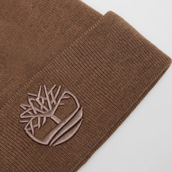 Damska czapka zimowa TIMBERLAND CZAPKA 3D EMBROIDERY BEANIE tb0a65hpbk01 kolor brązowy