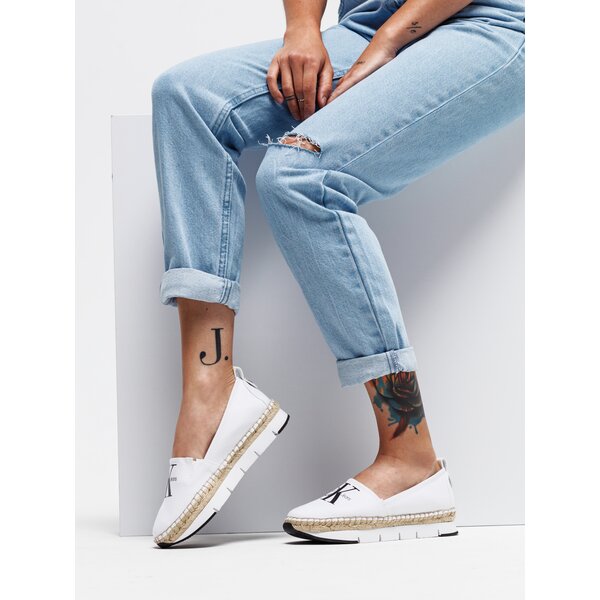 Damskie mokasyny i półbuty CALVIN KLEIN GENNA r3768100 kolor biały