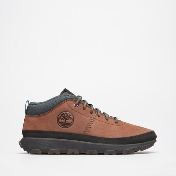 Męskie buty outdoor (trekkingowe) TIMBERLAND WINSOR TRAIL MID LACE SNEAKER tb0a41x7w071 kolor brązowy