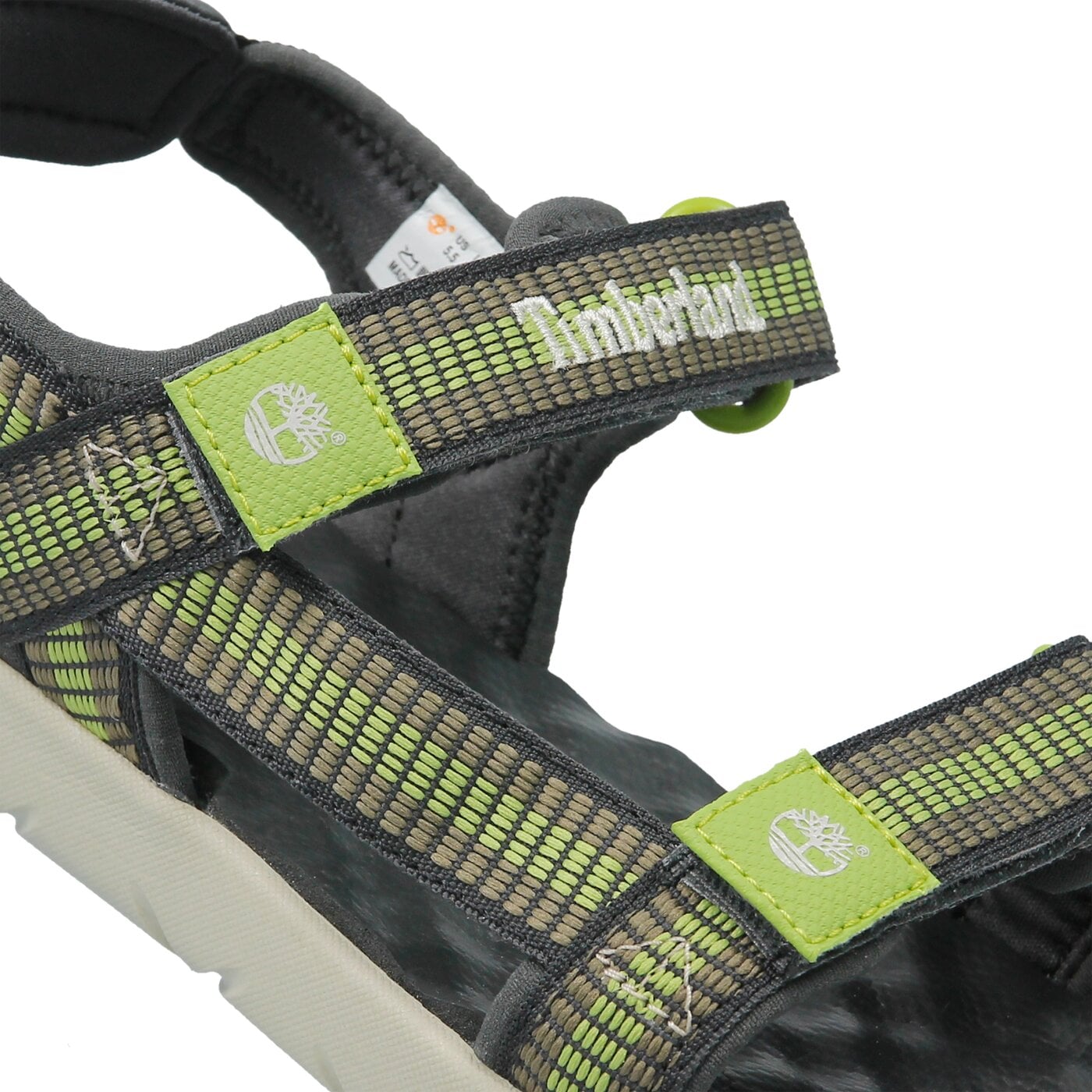 Dziecięce sandały / klapki TIMBERLAND PERKINS ROW WEBBING SNDL tb0a1px21101 kolor khaki