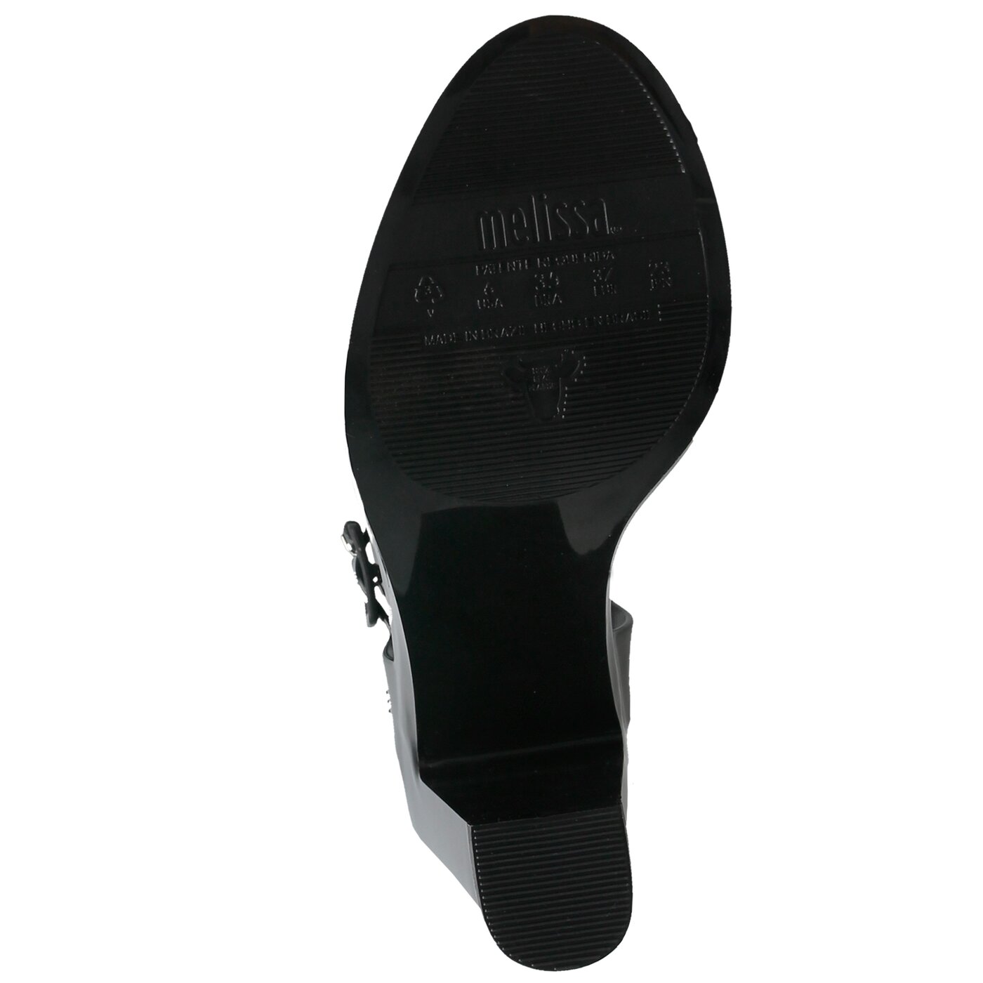 Damskie sandały MELISSA MAR HEEL 3195101003 kolor czarny