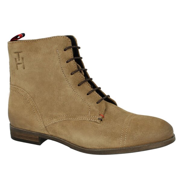 Damskie botki / sztyblety TOMMY HILFIGER BILLIE 5 B  fw56816295955 kolor beżowy