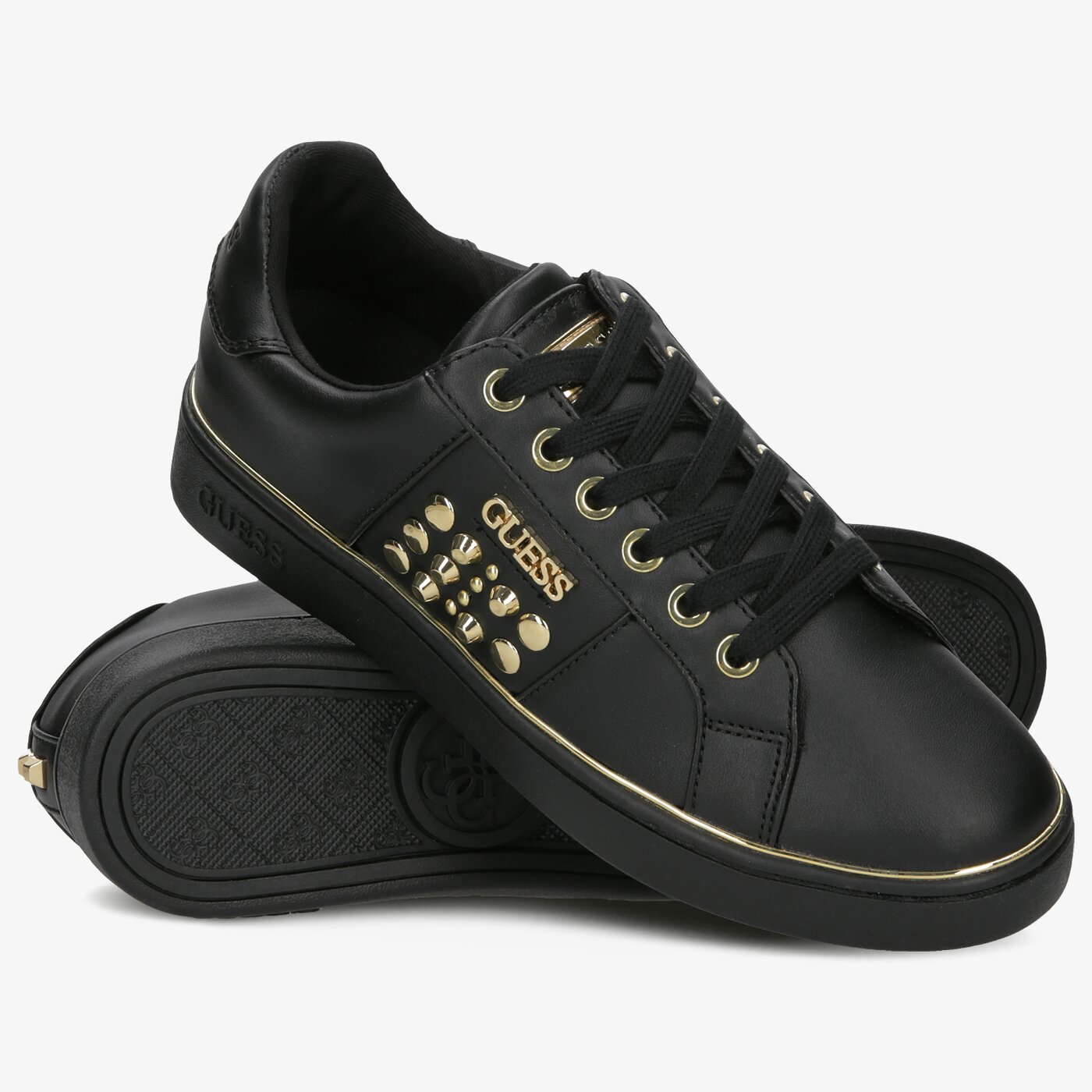 Damskie sneakersy (buty) GUESS BRANDIA fl7braele12blkbl kolor czarny