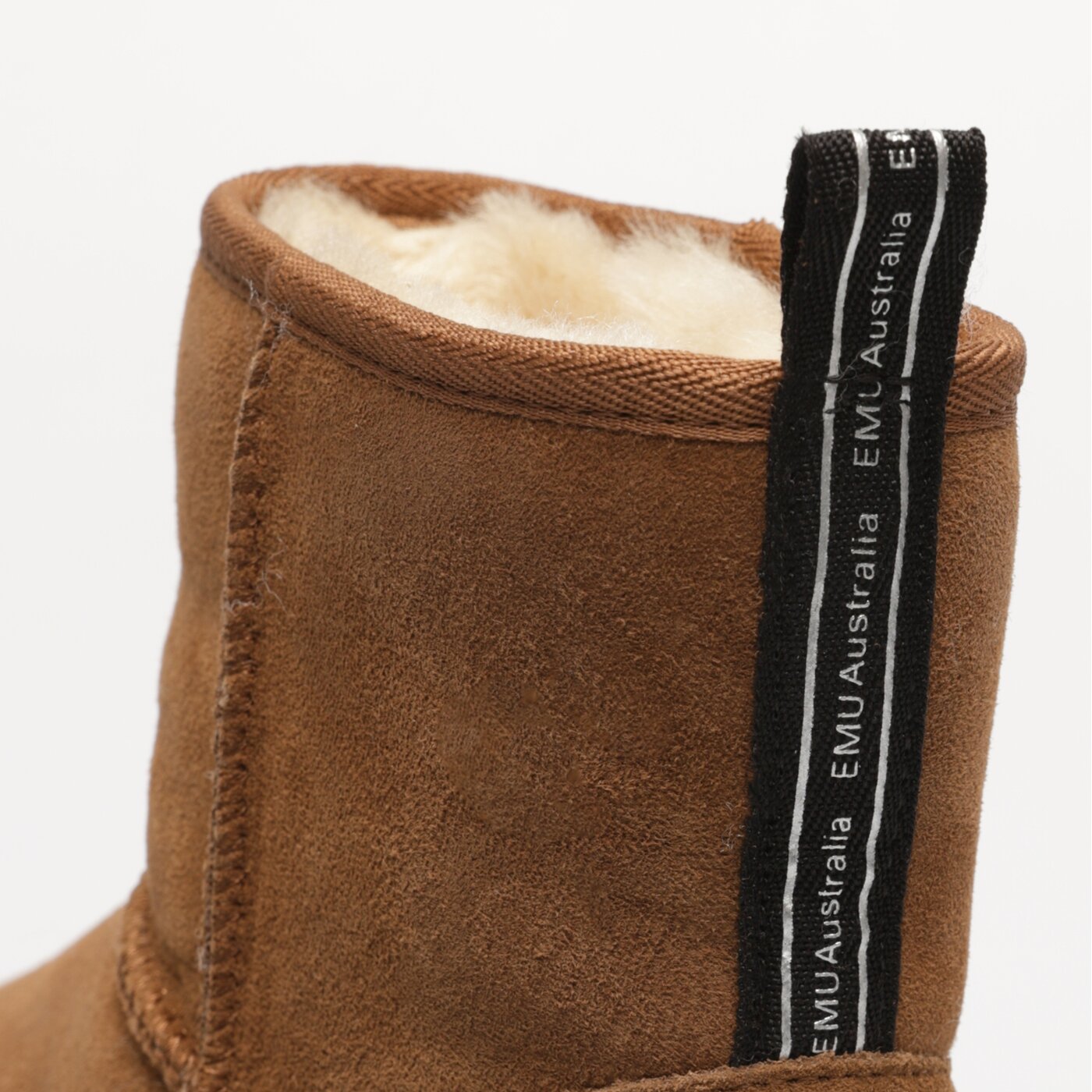 Damskie botki / sztyblety EMU AUSTRALIA SHARKY MINI w12434chestnut kolor brązowy