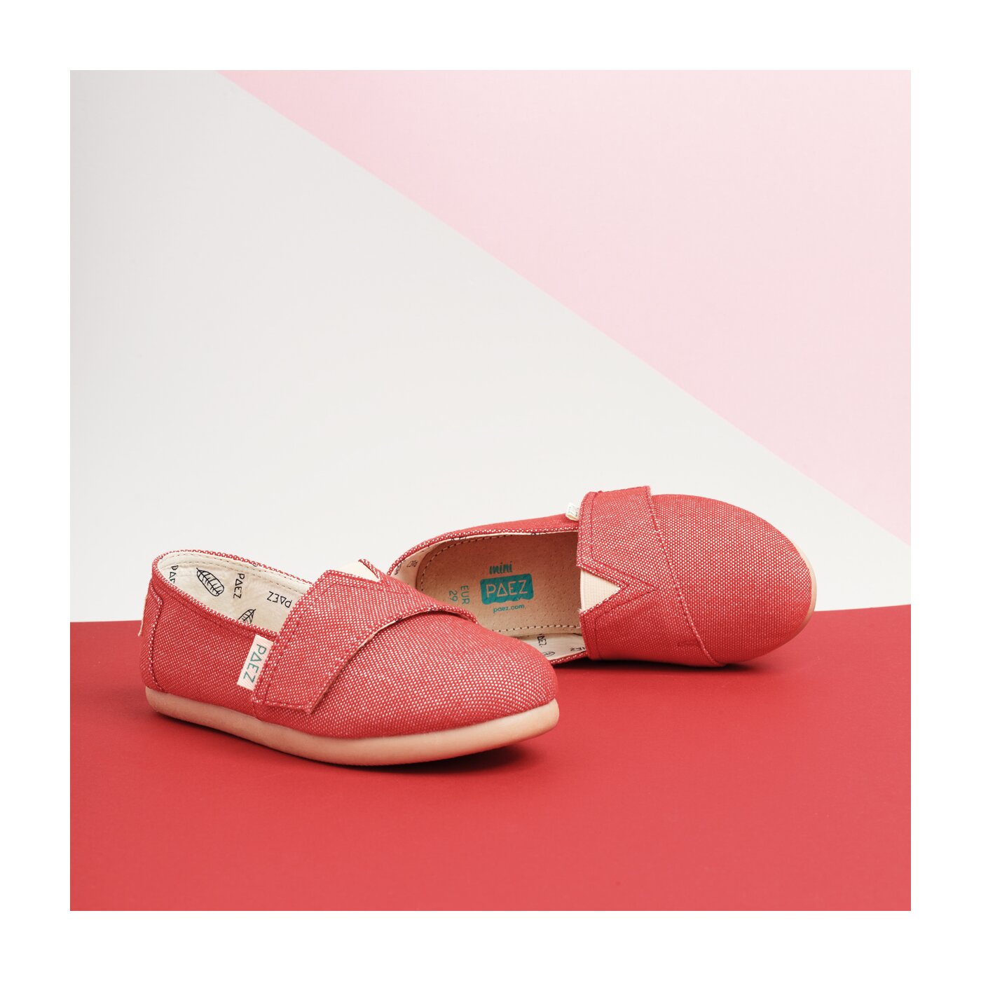 Dziecięce półbuty PAEZ ORIGINAL GUM CORAL 1930501k1001-520 kolor czerwony