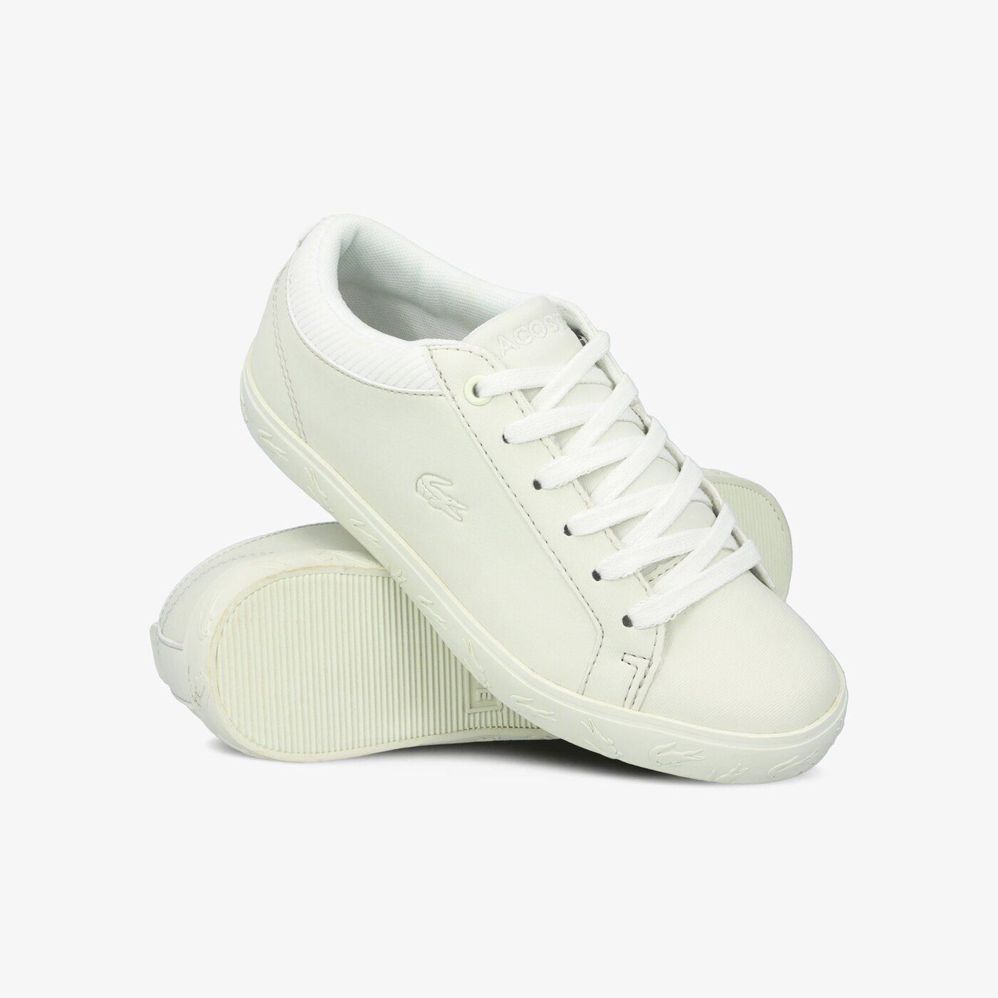 Dziecięce sneakersy (buty) LACOSTE STRAIGHTSET 319 4 CUC 738cuc002118c kolor biały