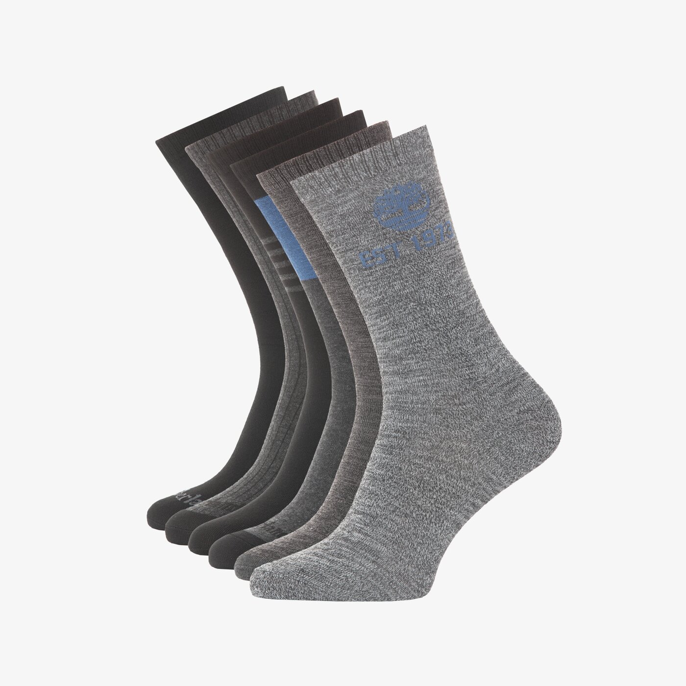 Męskie skarpetki TIMBERLAND SKARPETY 6PP CREW GIFTABLE tb0a2p8b0011 kolor multicolor