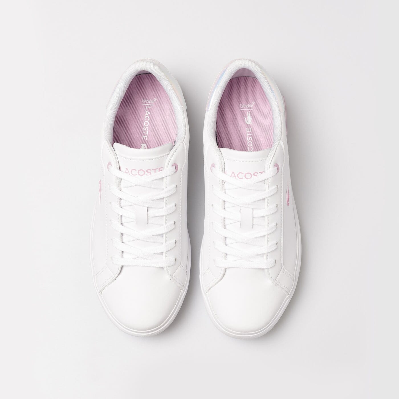 Dziecięce sneakersy (buty) LACOSTE POWERCOURT 222 2 SUJ 744suj001821g kolor biały