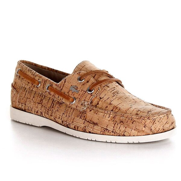 Damskie mokasyny i półbuty LACOSTE CORBON CORK 725srw1118a75 kolor beżowy