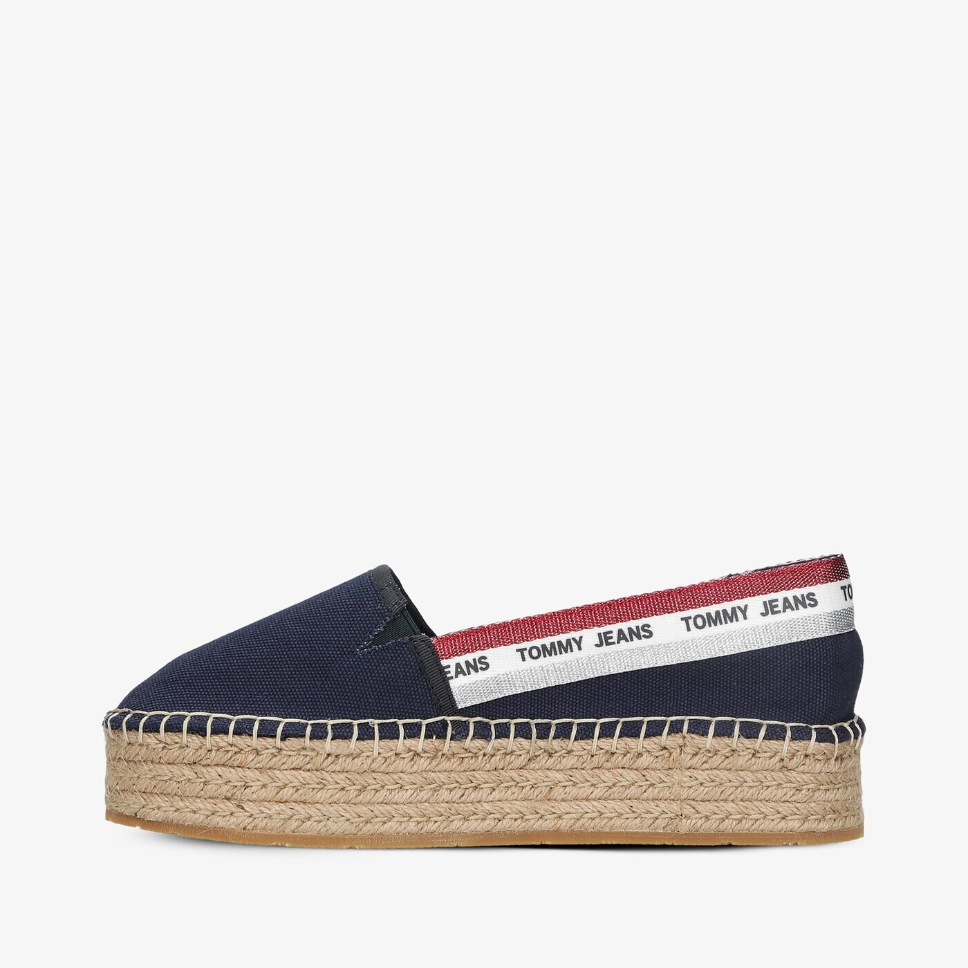 Damskie espadryle TOMMY HILFIGER TOMMY JEANS FLATFORM ESPADRILLE en0en01376c87 kolor granatowy