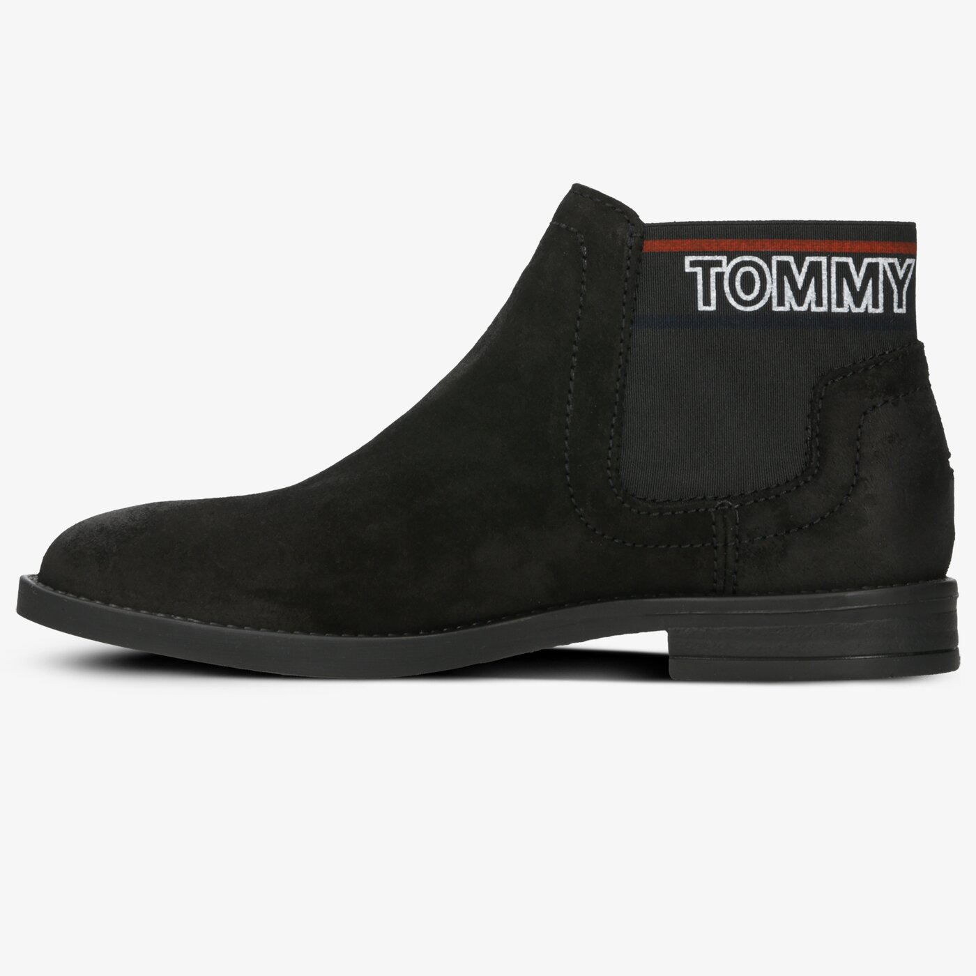 Damskie botki / sztyblety TOMMY HILFIGER CORPORATE ELASTIC CHELSEA BOOT en0en00605990 kolor czarny